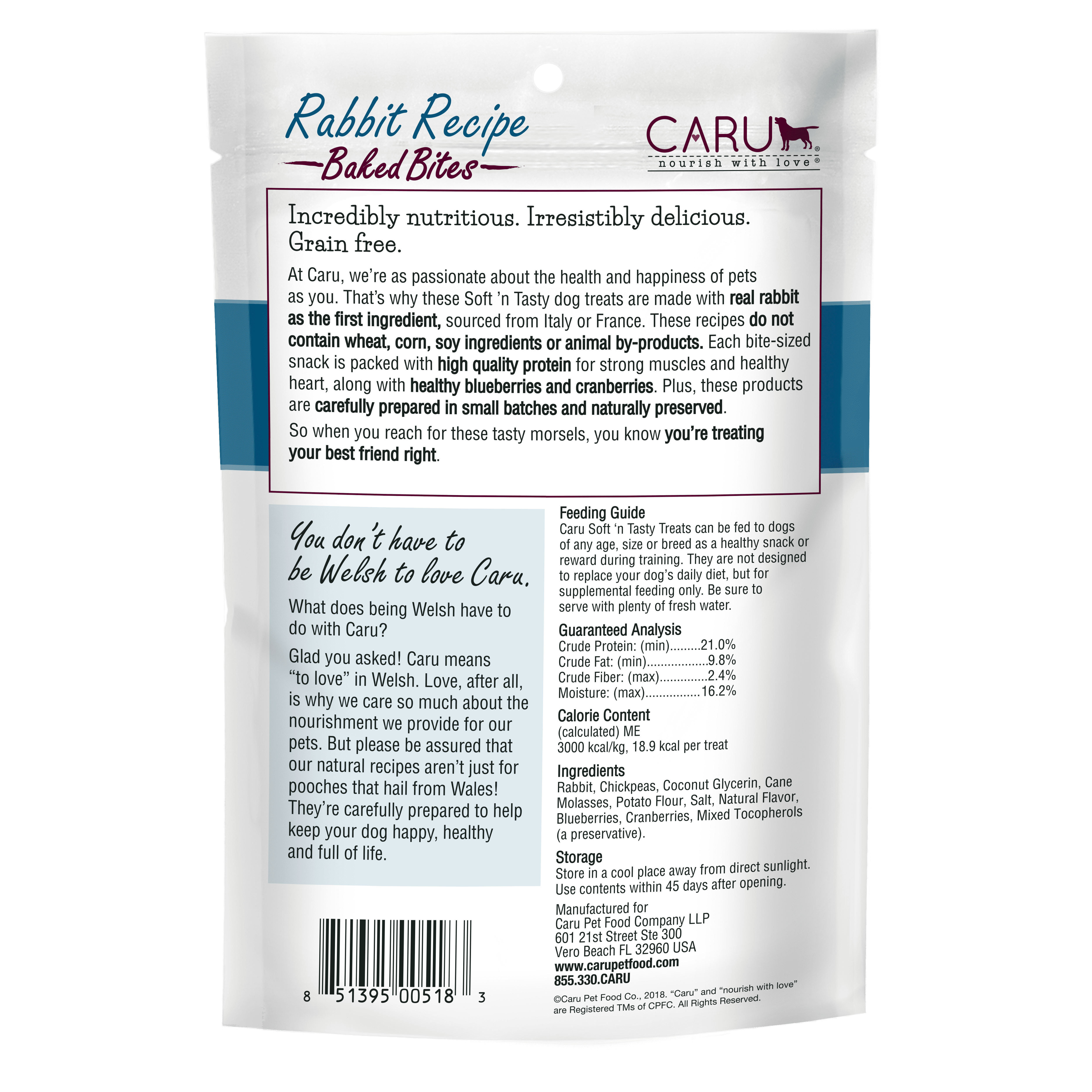 Caru Soft 'n Tasty Rabbit Recipe Bites For Dogs Caru Soft 'n Tasty Rabbit Recipe Bites For Dogs